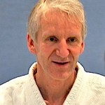 Hans im weißen Aikido-Anzug